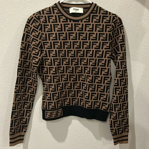 🤎WOMENS FENDI FF MOTIF SWEATER🤎